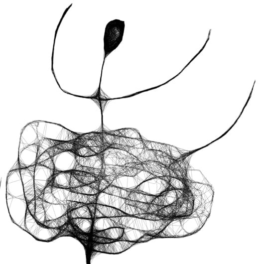 kobieca grafika nr 89 - tancerka, detal