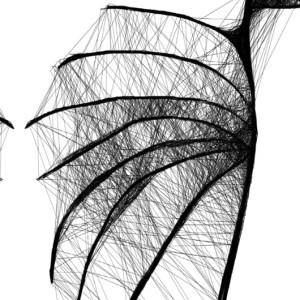 Autorska grafika nr 70 - anioły, detal